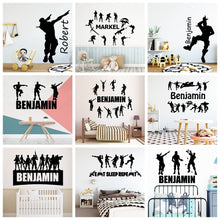 Load image into Gallery viewer, New Custom Name Battle Royal Wall Sticker Name PS4 Wall Decals For Kids Room Decor Gaming Stickers Decal Wallpaper muursticker