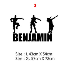 Load image into Gallery viewer, New Custom Name Battle Royal Wall Sticker Name PS4 Wall Decals For Kids Room Decor Gaming Stickers Decal Wallpaper muursticker