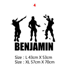 Load image into Gallery viewer, New Custom Name Battle Royal Wall Sticker Name PS4 Wall Decals For Kids Room Decor Gaming Stickers Decal Wallpaper muursticker