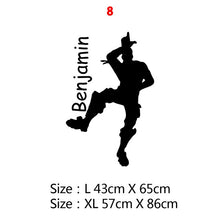 Load image into Gallery viewer, New Custom Name Battle Royal Wall Sticker Name PS4 Wall Decals For Kids Room Decor Gaming Stickers Decal Wallpaper muursticker